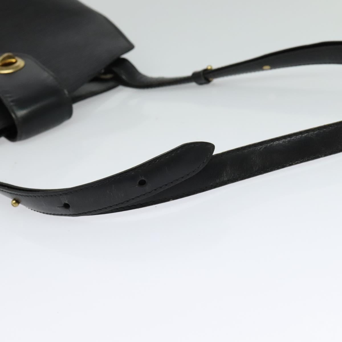 LOUIS VUITTON Epi Cluny Shoulder Bag Black M52252 LV Auth bs24496