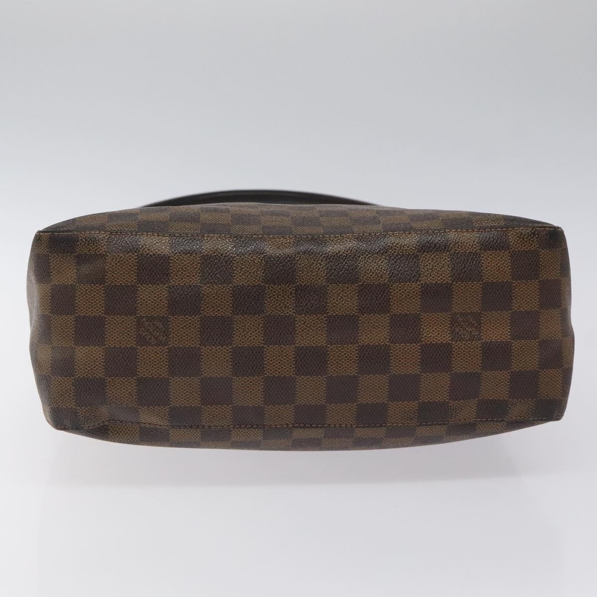 LOUIS VUITTON Damier Ebene Looping GM Shoulder Bag N51144 LV Auth bs24504