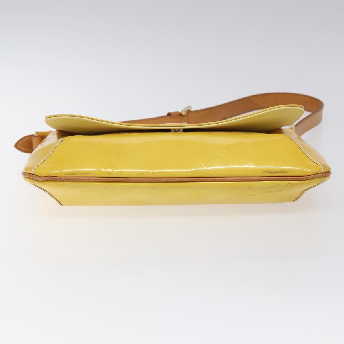 LOUIS VUITTON Monogram Vernis Thompson Street Bag Yellow M91071 LV Auth bs24506