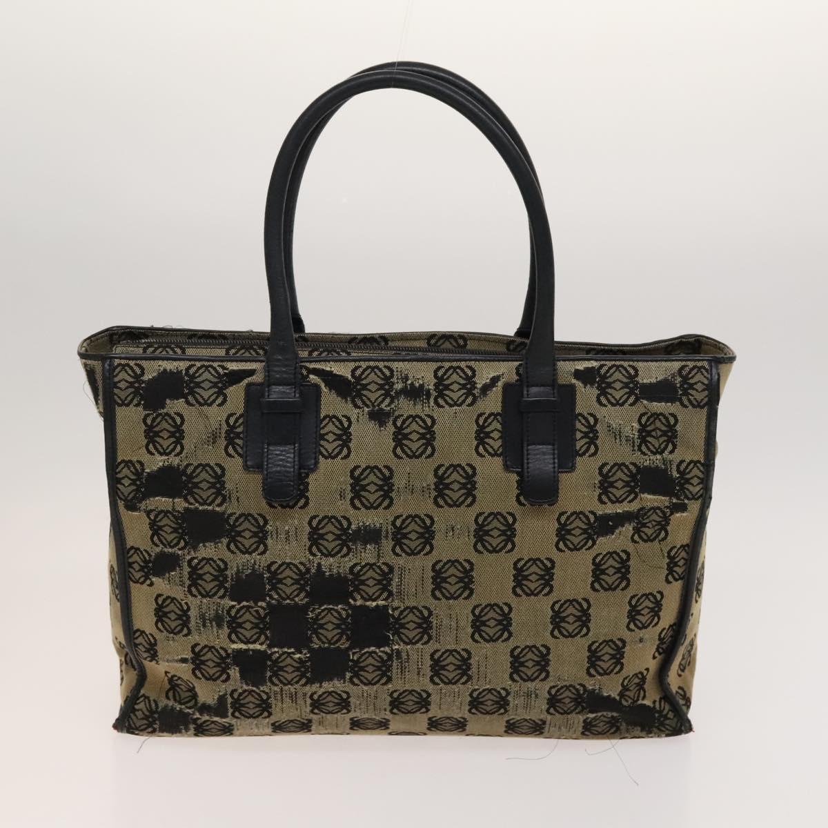 LOEWE Anagram Bag Canvas 2Set Navy Auth bs24508