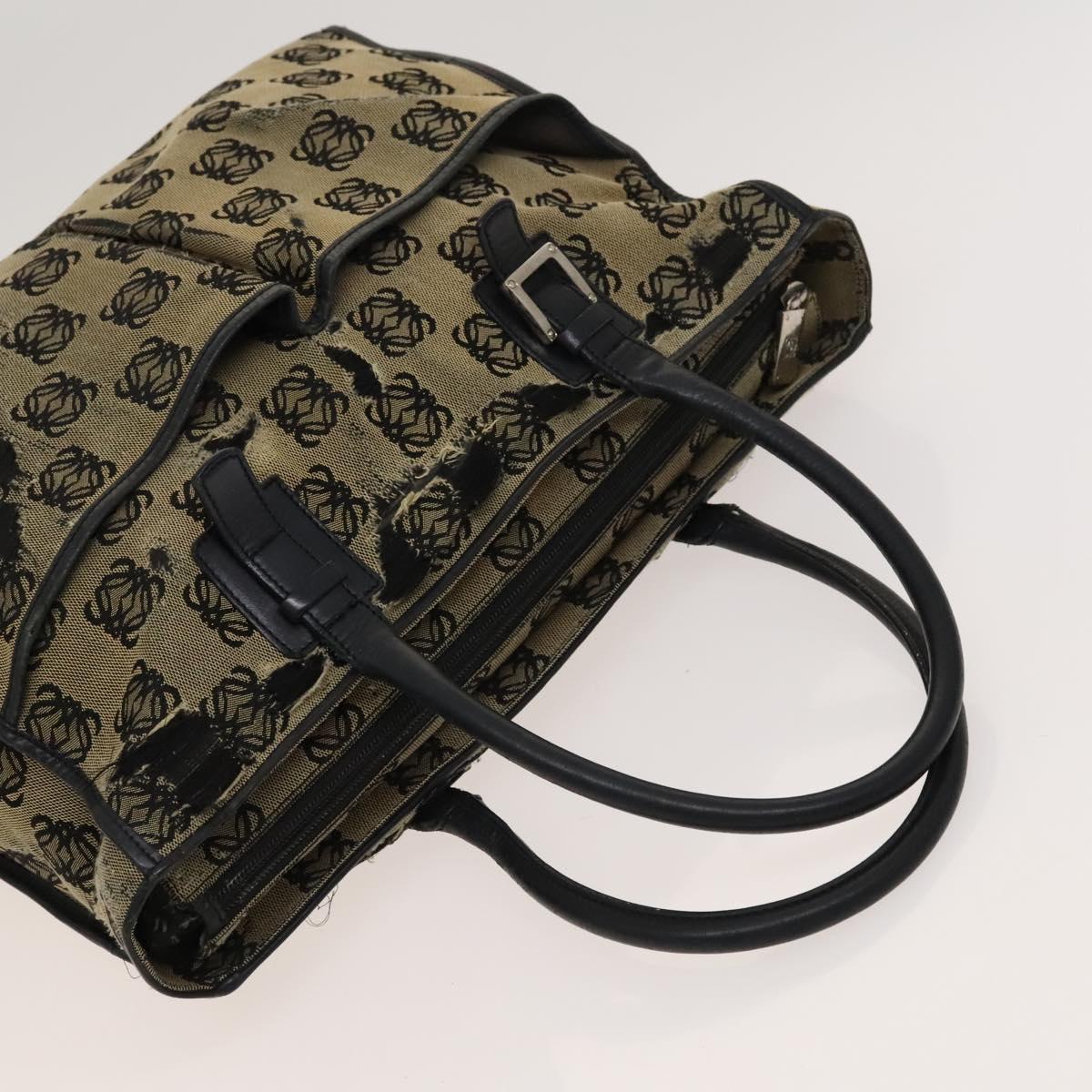 LOEWE Anagram Bag Canvas 2Set Navy Auth bs24508