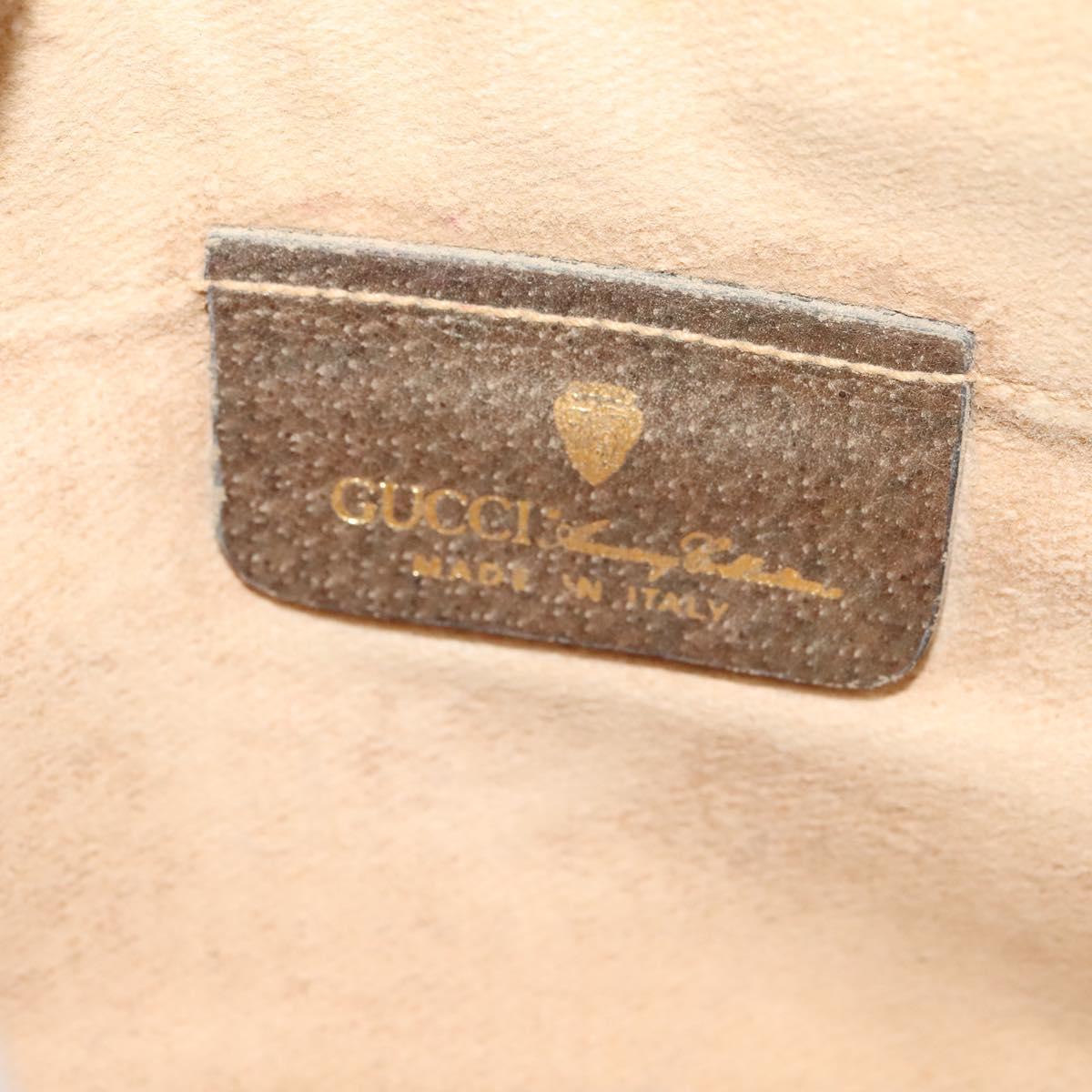 GUCCI GG Supreme Shoulder Bag PVC Leather Beige Gold 73 001 4642 Auth bs24520