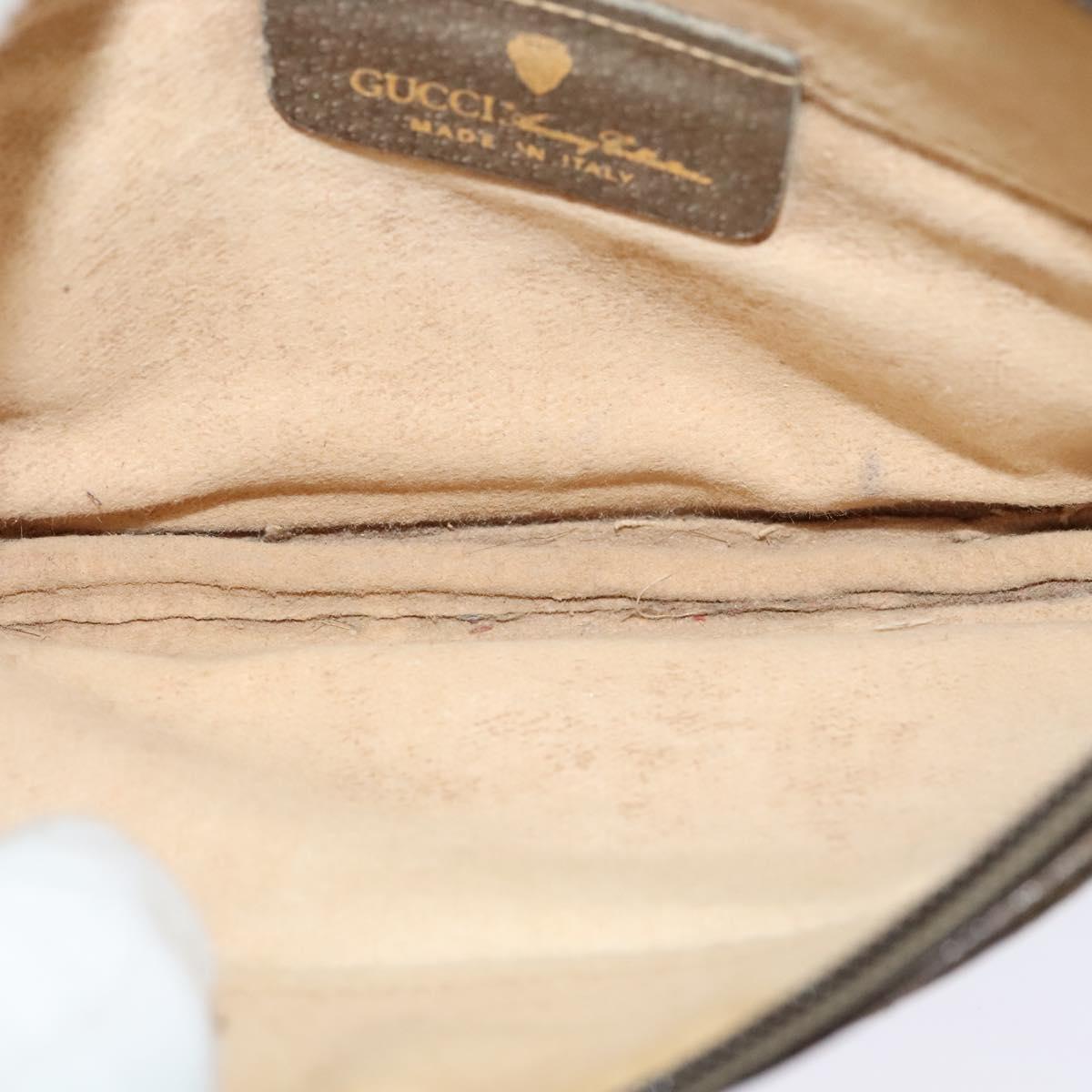 GUCCI GG Supreme Shoulder Bag PVC Leather Beige Gold 73 001 4642 Auth bs24520