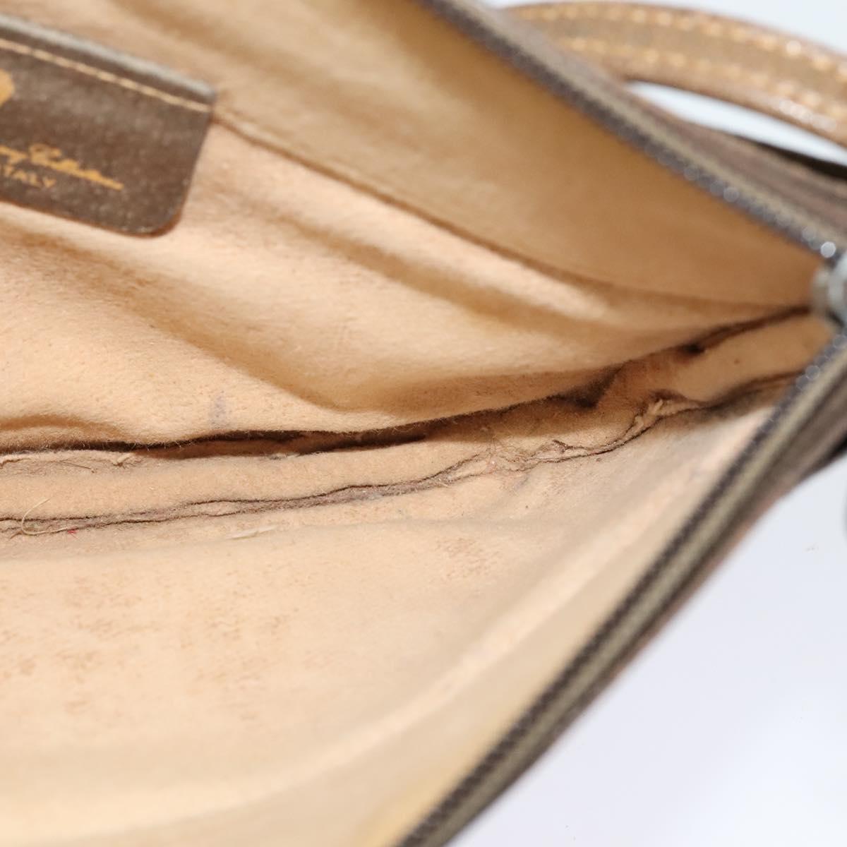 GUCCI GG Supreme Shoulder Bag PVC Leather Beige Gold 73 001 4642 Auth bs24520