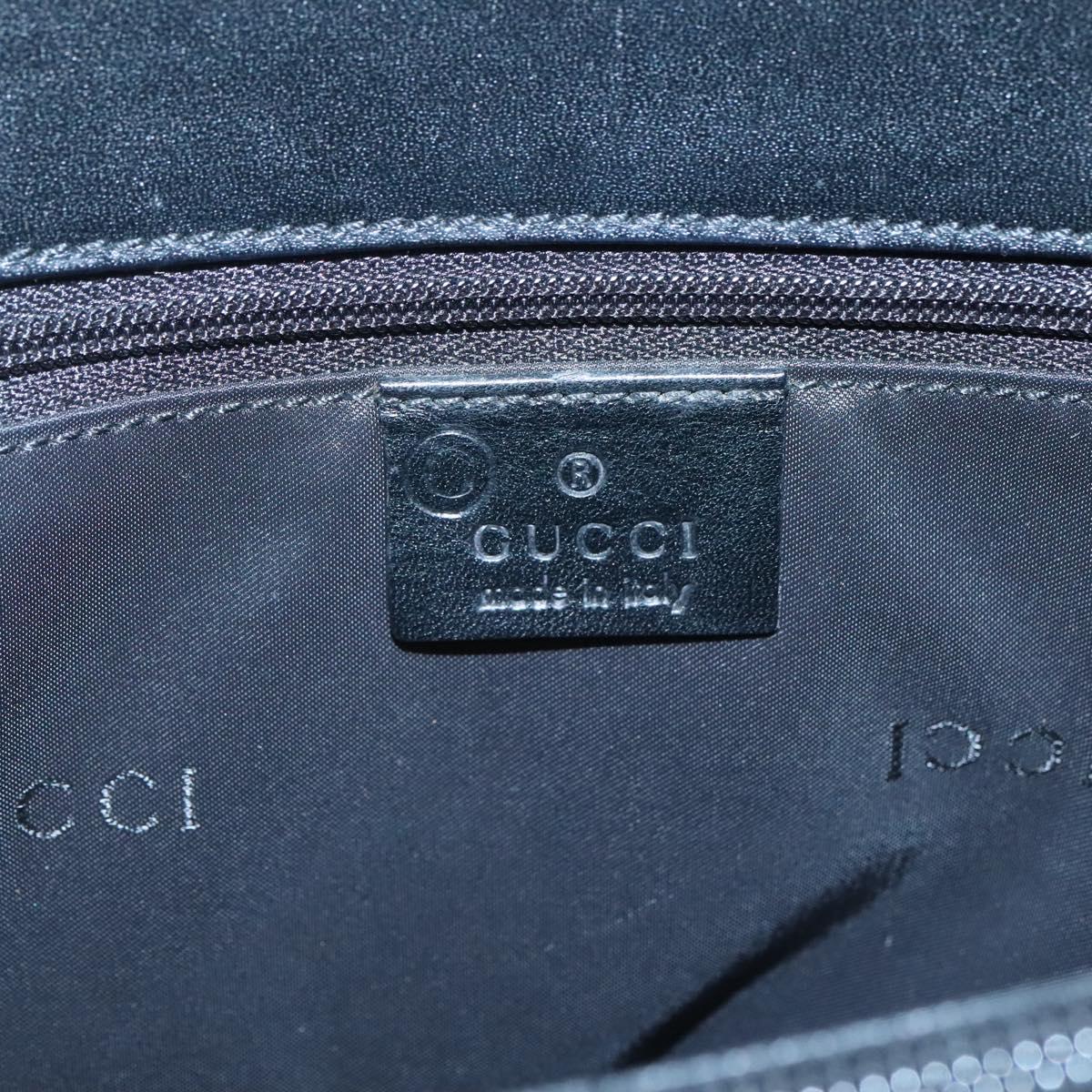GUCCI Hand Bag Nylon Outlet Black 002 1028 Auth bs24525