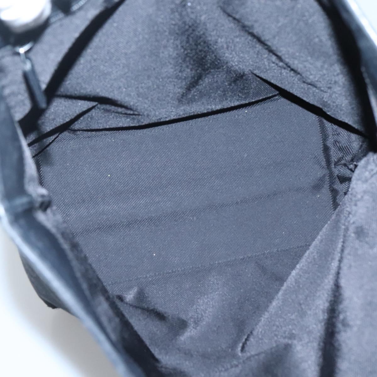 GUCCI GG Canvas Tote Bag Black Silver 31243 Auth bs24537