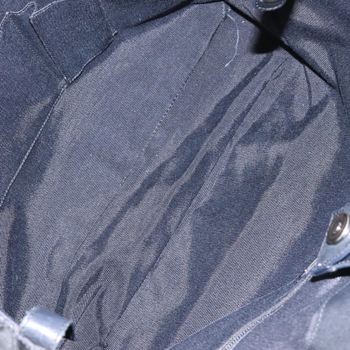 Salvatore Ferragamo Shoulder Bag Enamel Black Gold Auth bs24560