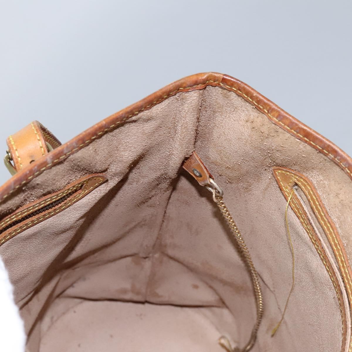 LOUIS VUITTON Monogram Bucket GM Shoulder Bag M42236 LV Auth bs24567