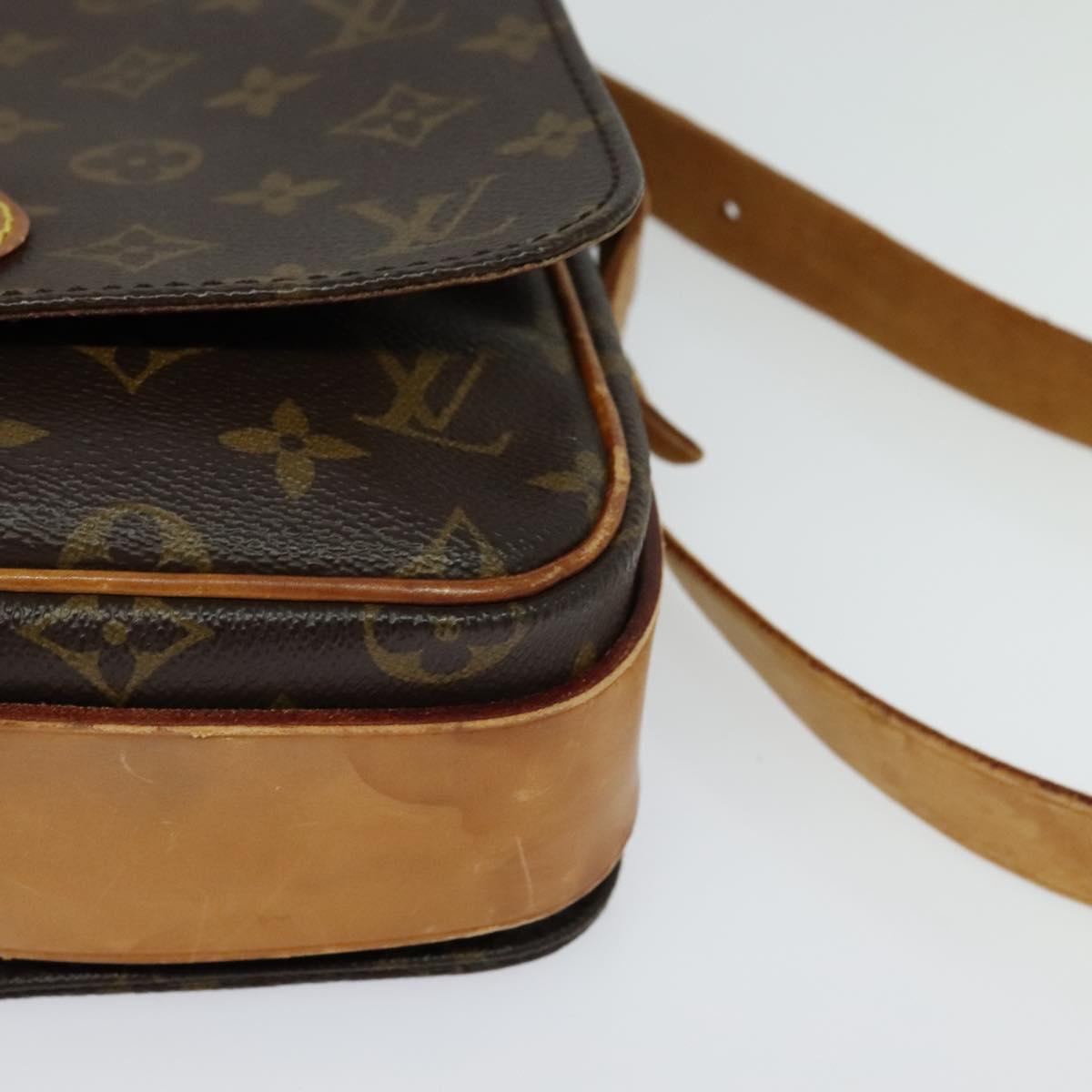 LOUIS VUITTON Monogram Cartouchiere MM Shoulder Bag M51253 LV Auth bs24573