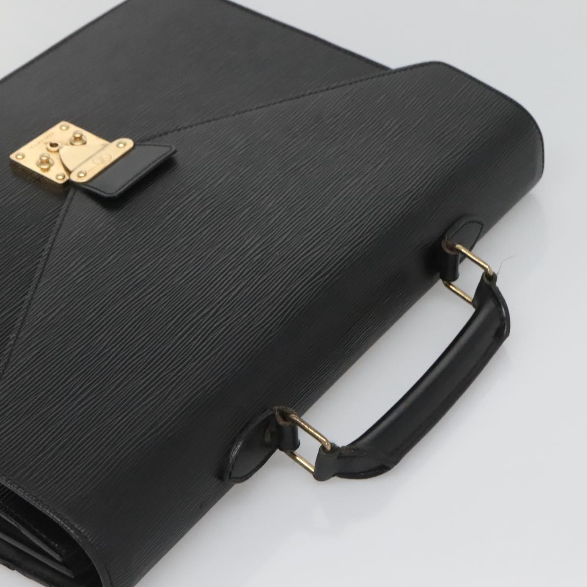 LOUIS VUITTON Epi Serviette Conseiller Business Bag Black M54422 LV Auth bs24593