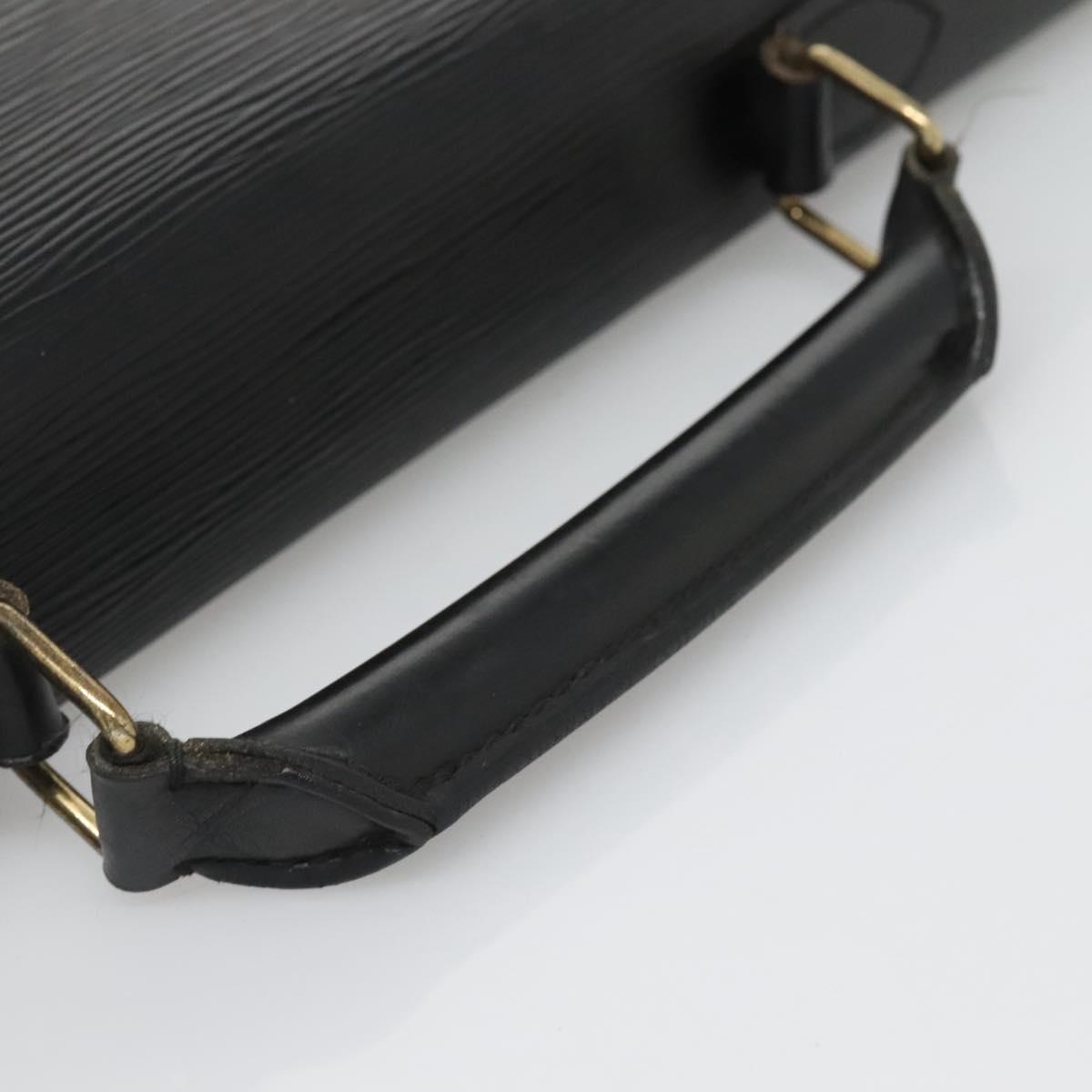 LOUIS VUITTON Epi Serviette Conseiller Business Bag Black M54422 LV Auth bs24593