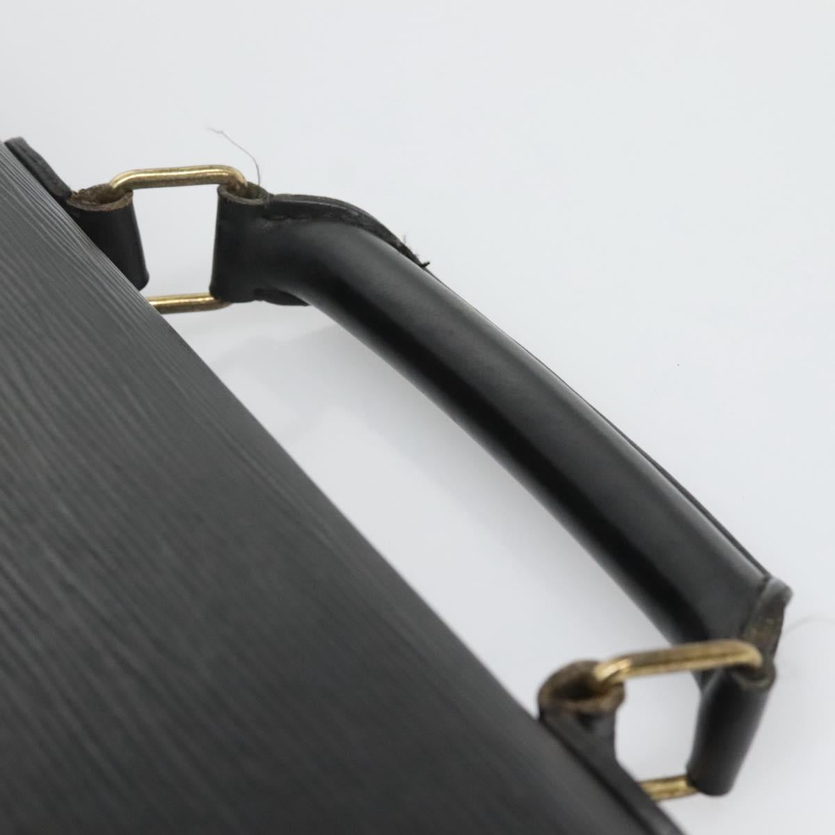 LOUIS VUITTON Epi Serviette Conseiller Business Bag Black M54422 LV Auth bs24593