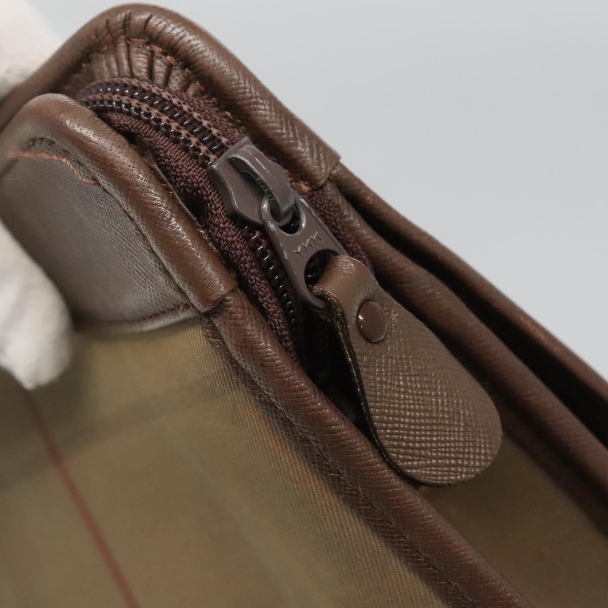 Burberrys Nova Check Clutch Bag Canvas Beige Auth bs24640