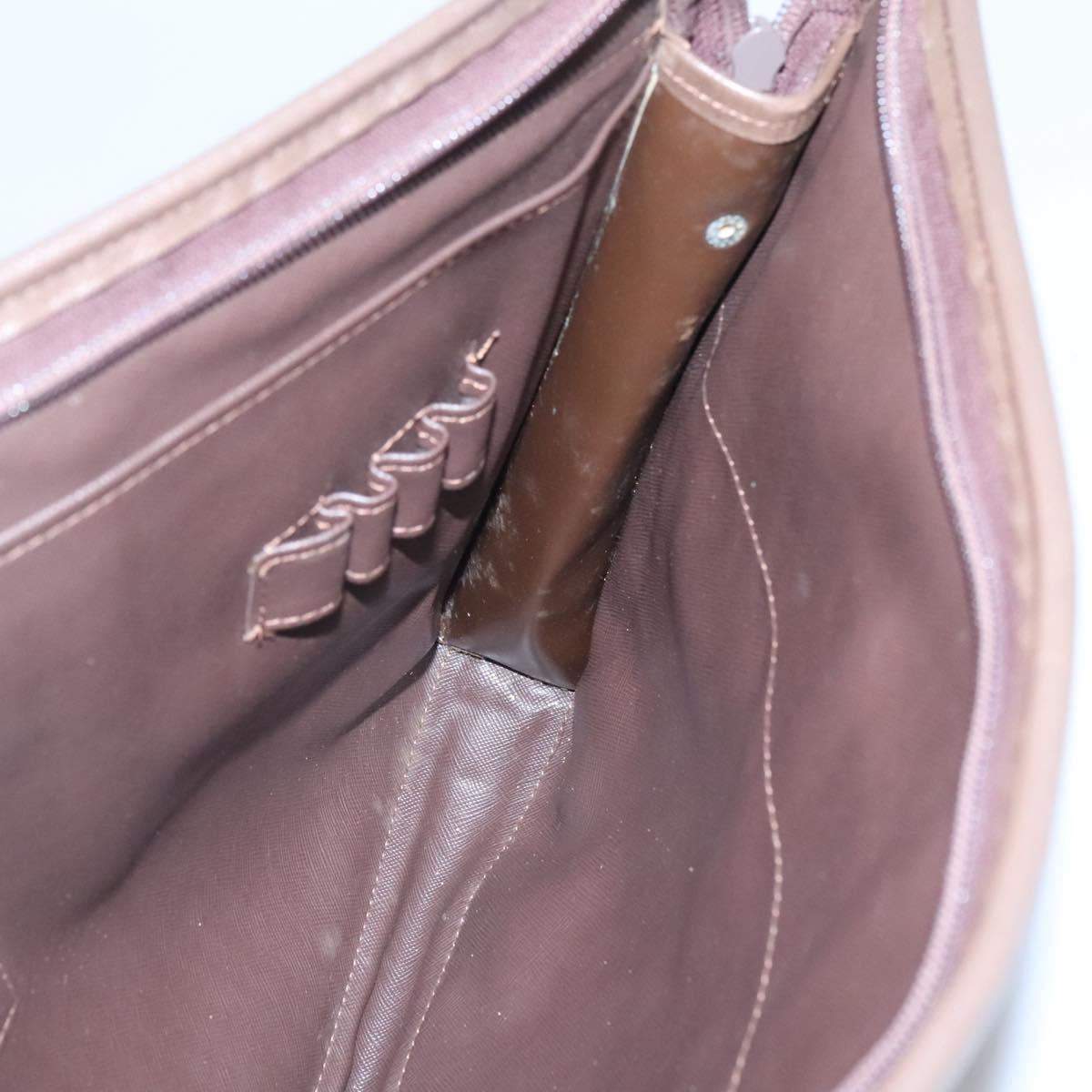 Burberrys Nova Check Clutch Bag Canvas Beige Auth bs24640