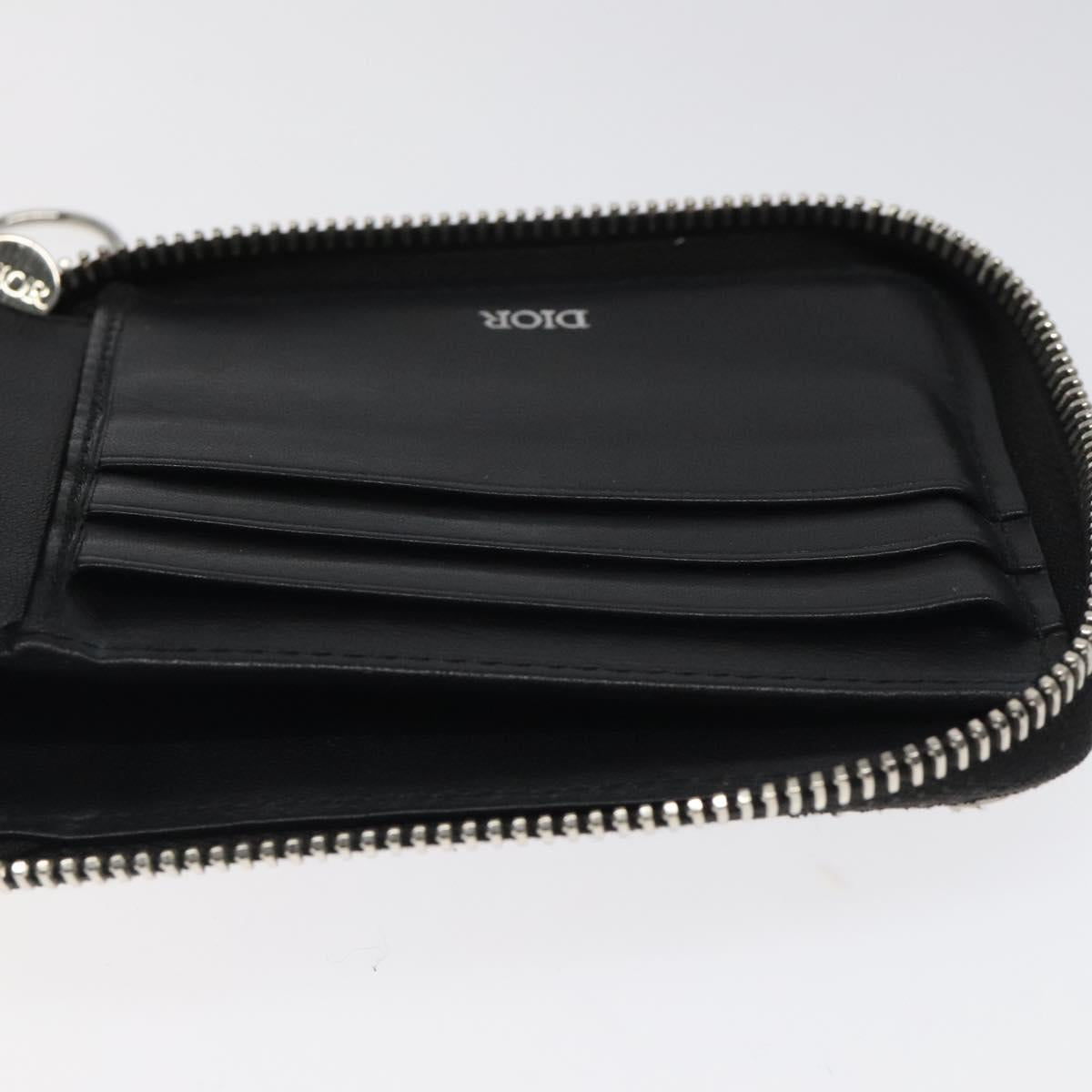 Christian Dior Trotter Canvas Wallet Navy Auth bs24695