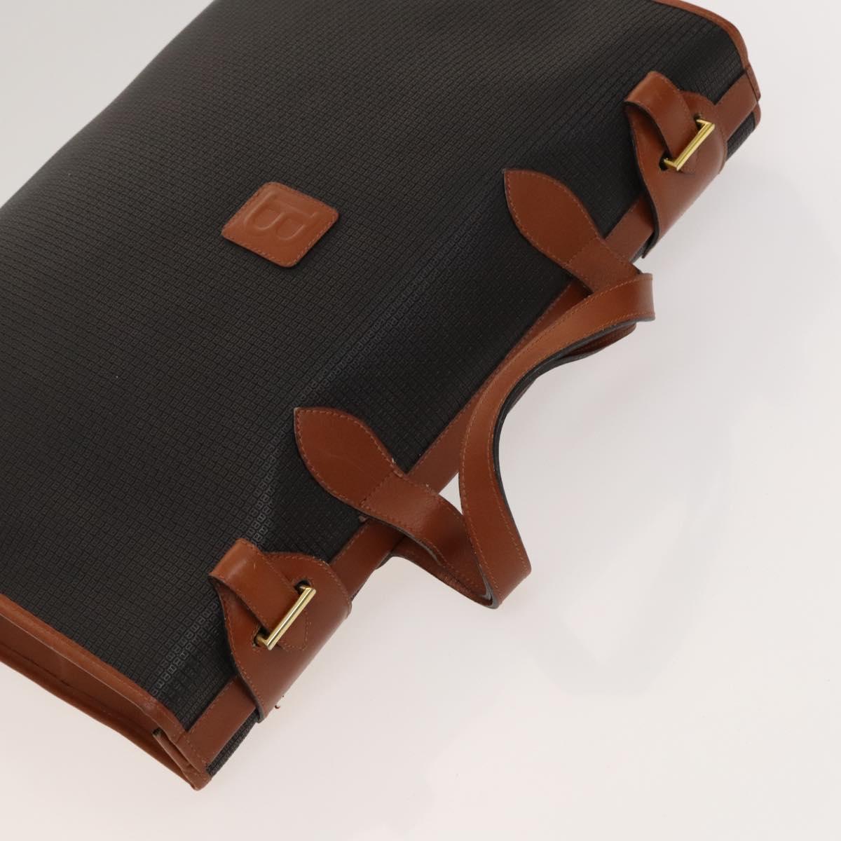 BALLY Bag PVC Canvas 3Set Black Brown gray Auth bs24711