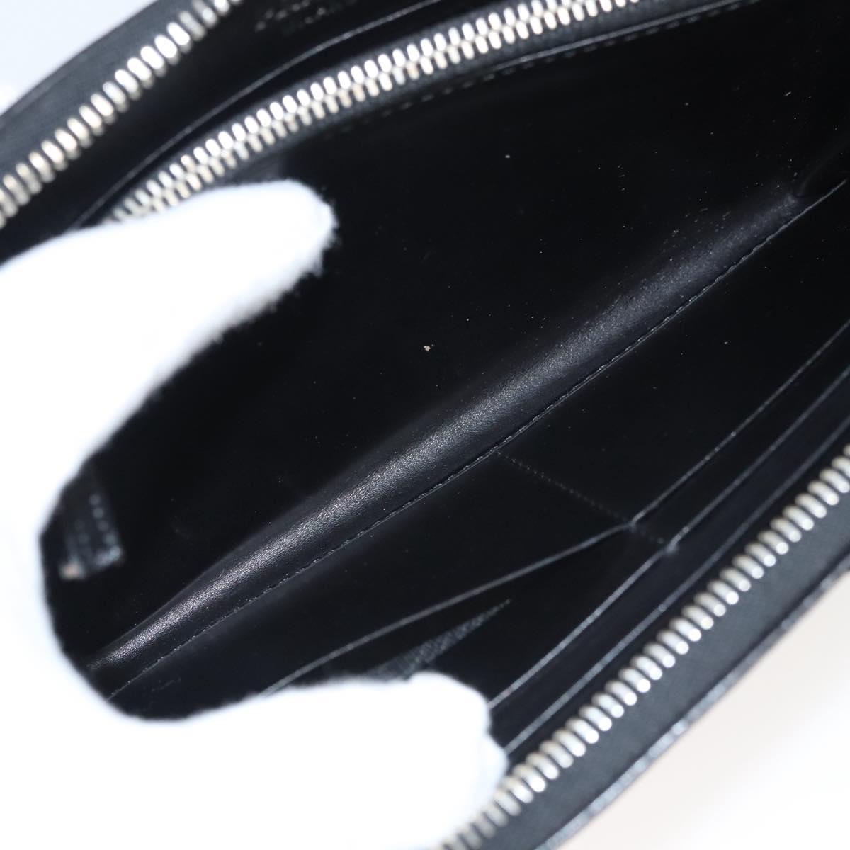 PRADA Long Wallet Nylon Black Auth bs24726