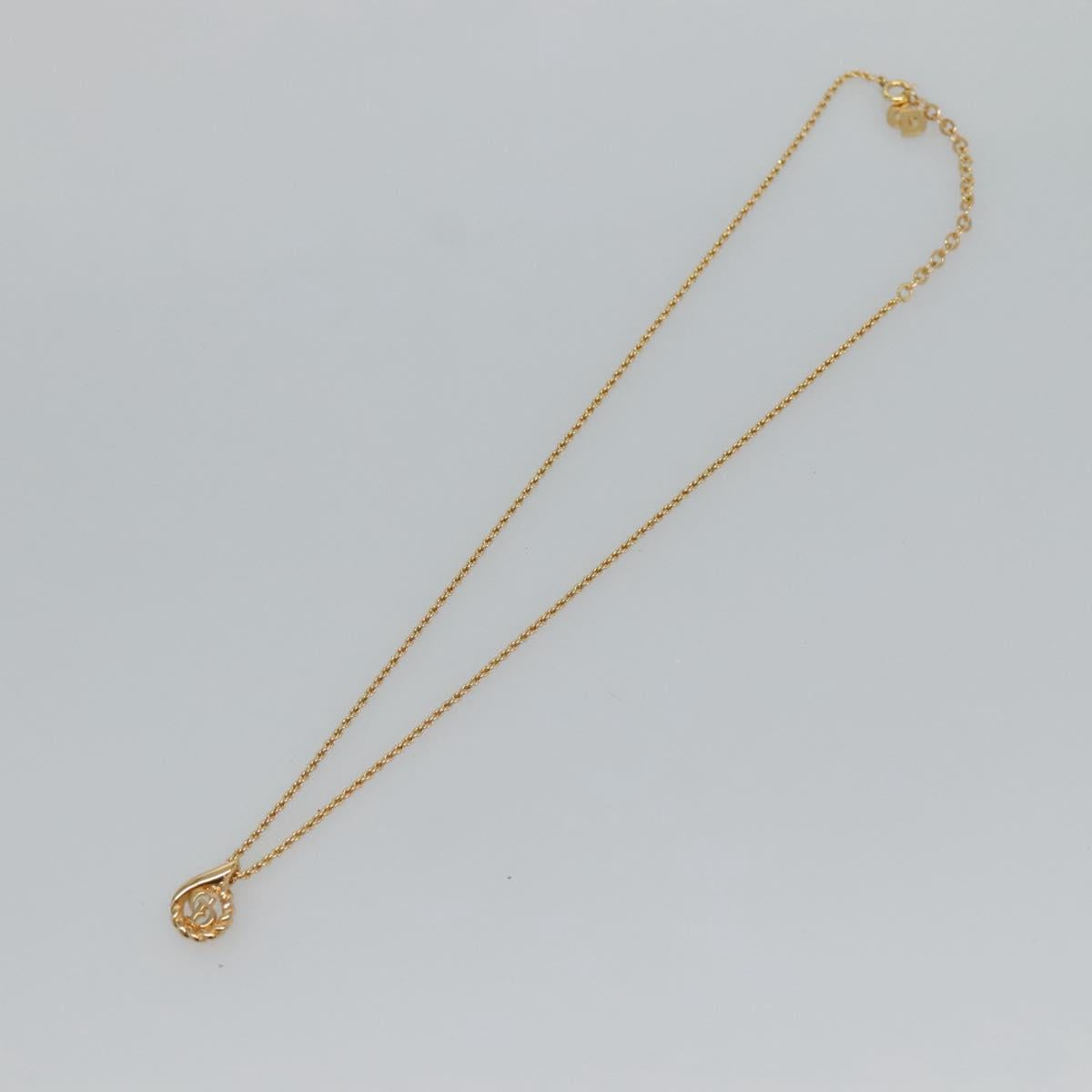 Christian Dior Necklace metal Gold Auth bs24728