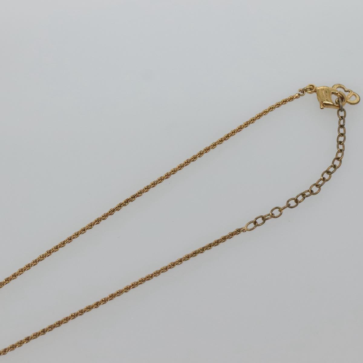 Christian Dior Necklace metal Gold Auth bs24730