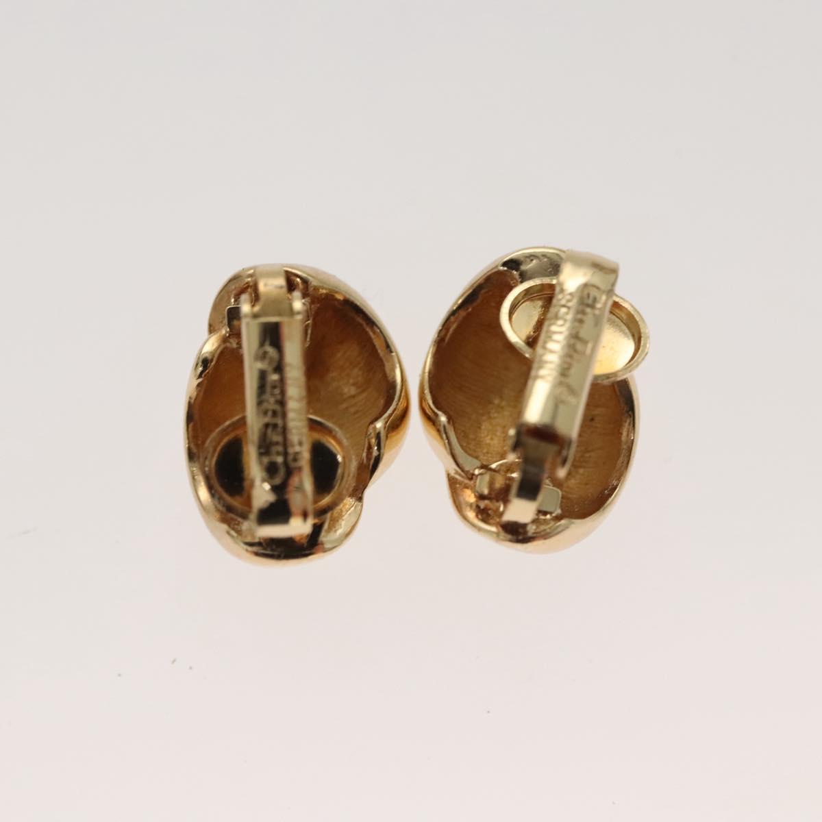 Christian Dior Earring metal 2Set Gold Auth bs24734