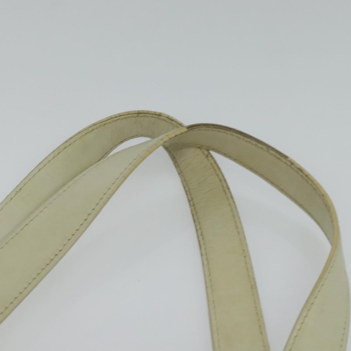 CHANEL New Travel Line Hand Bag Nylon Beige CC Auth bs24763