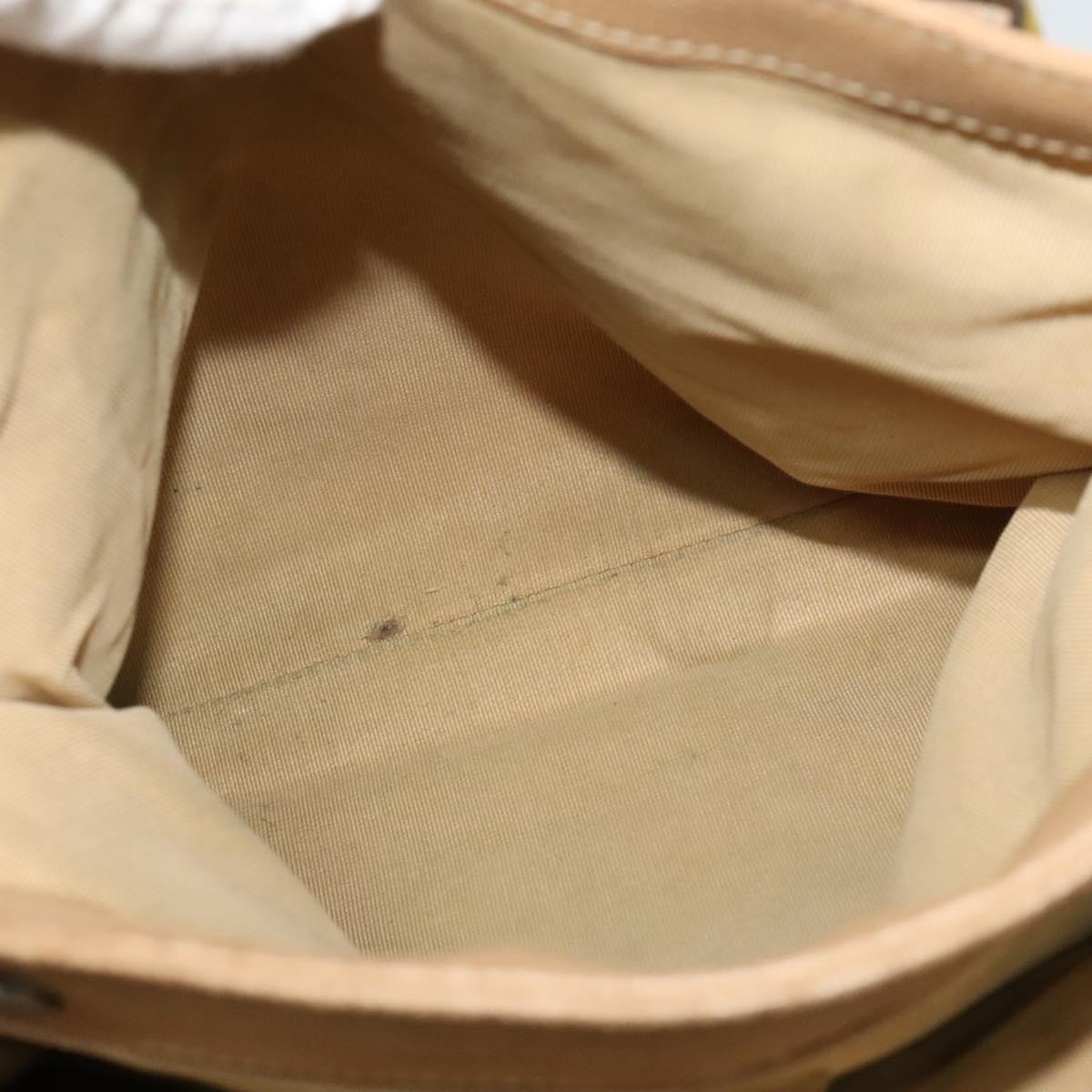 CHANEL Tote Bag Caviar Skin Beige Gold CC Auth bs24765