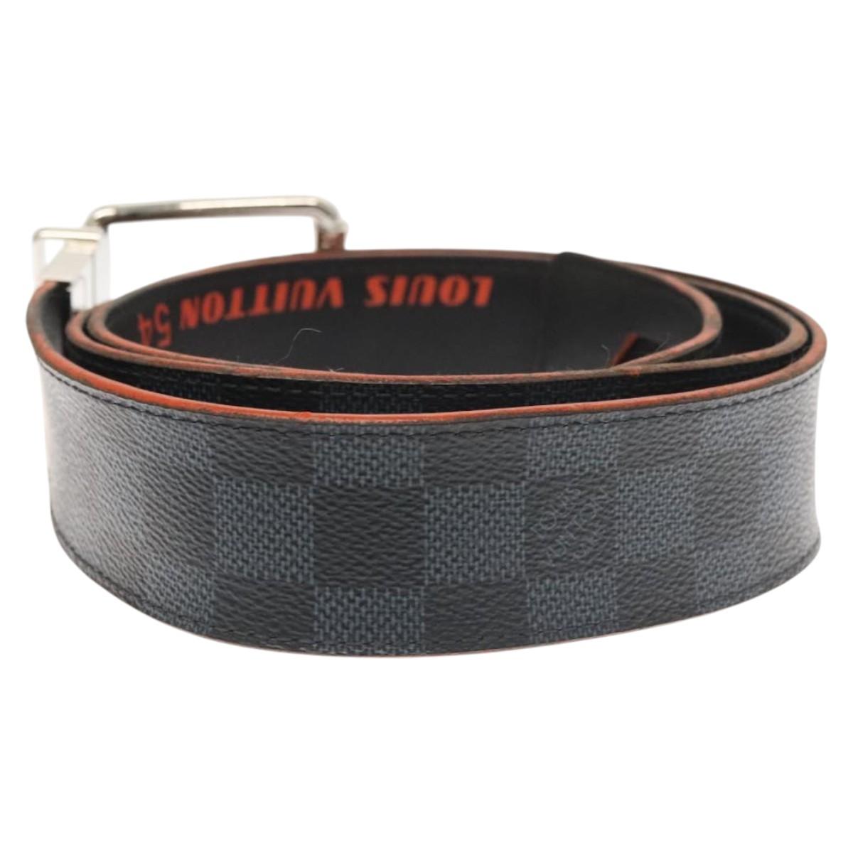 LOUIS VUITTON Damier Cobalt Ceinture Belt M0156 LV Auth bs24797