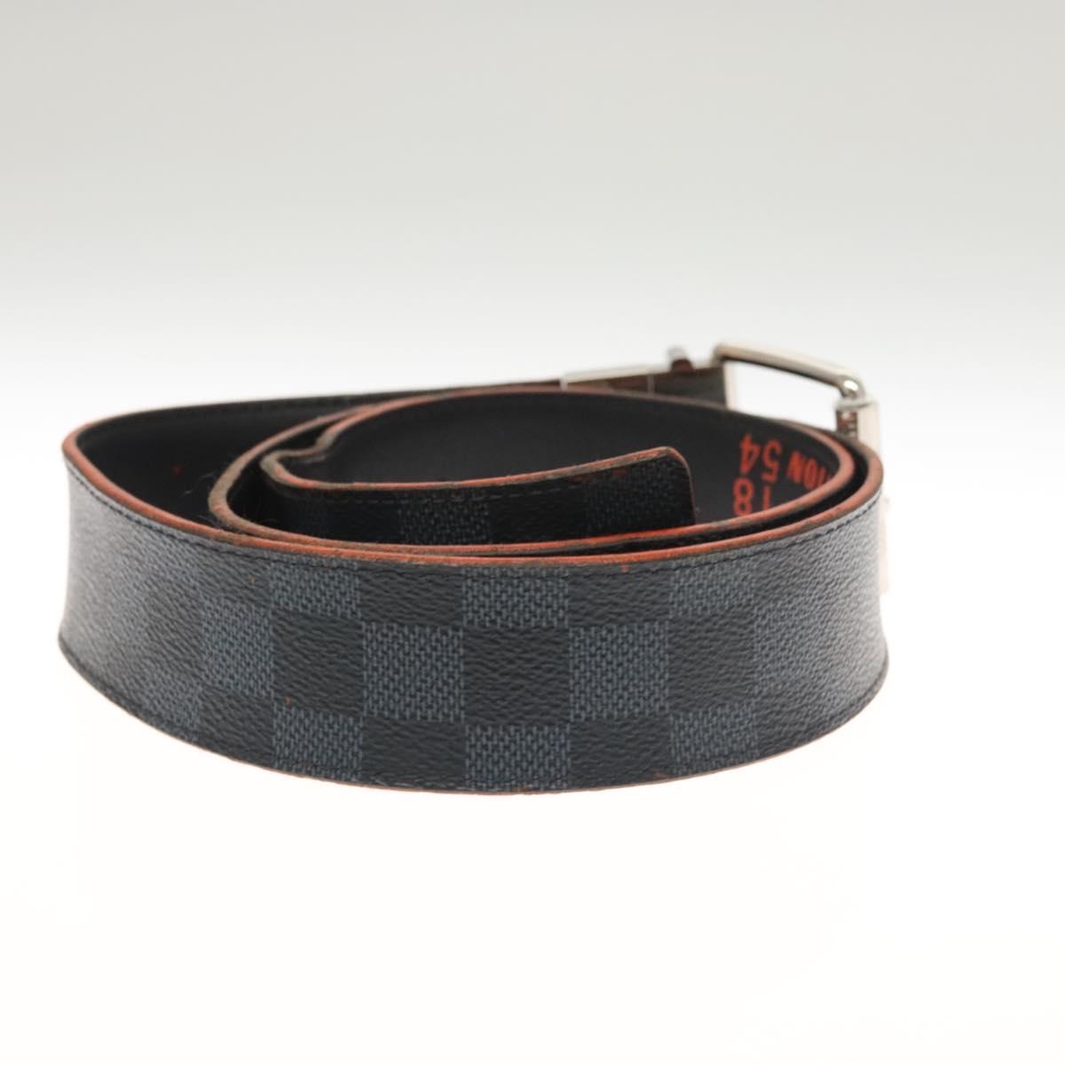 LOUIS VUITTON Damier Cobalt Ceinture Belt M0156 LV Auth bs24797