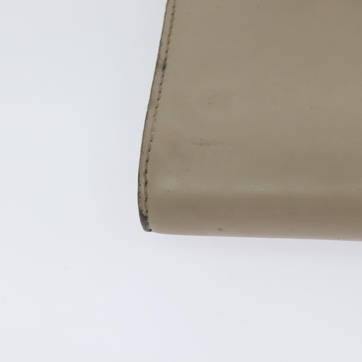 LOUIS VUITTON Pochette Louise GM Shoulder Bag Leather Beige M51632 Auth bs24820