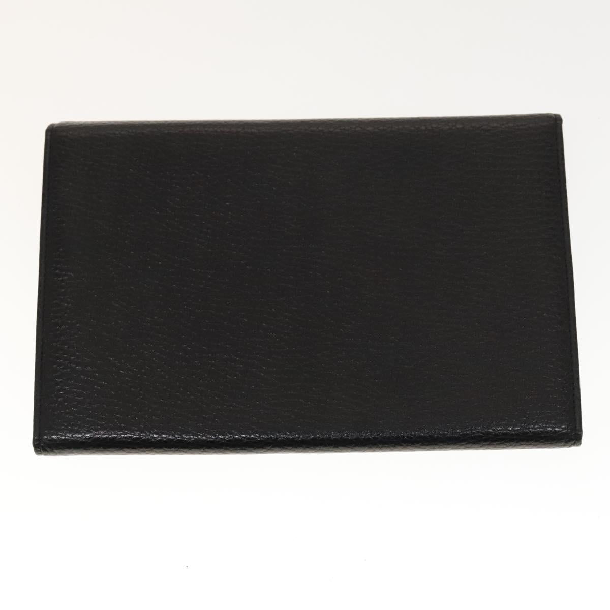 VERSACE Wallet Leather 2Set Black Brown Auth bs24841