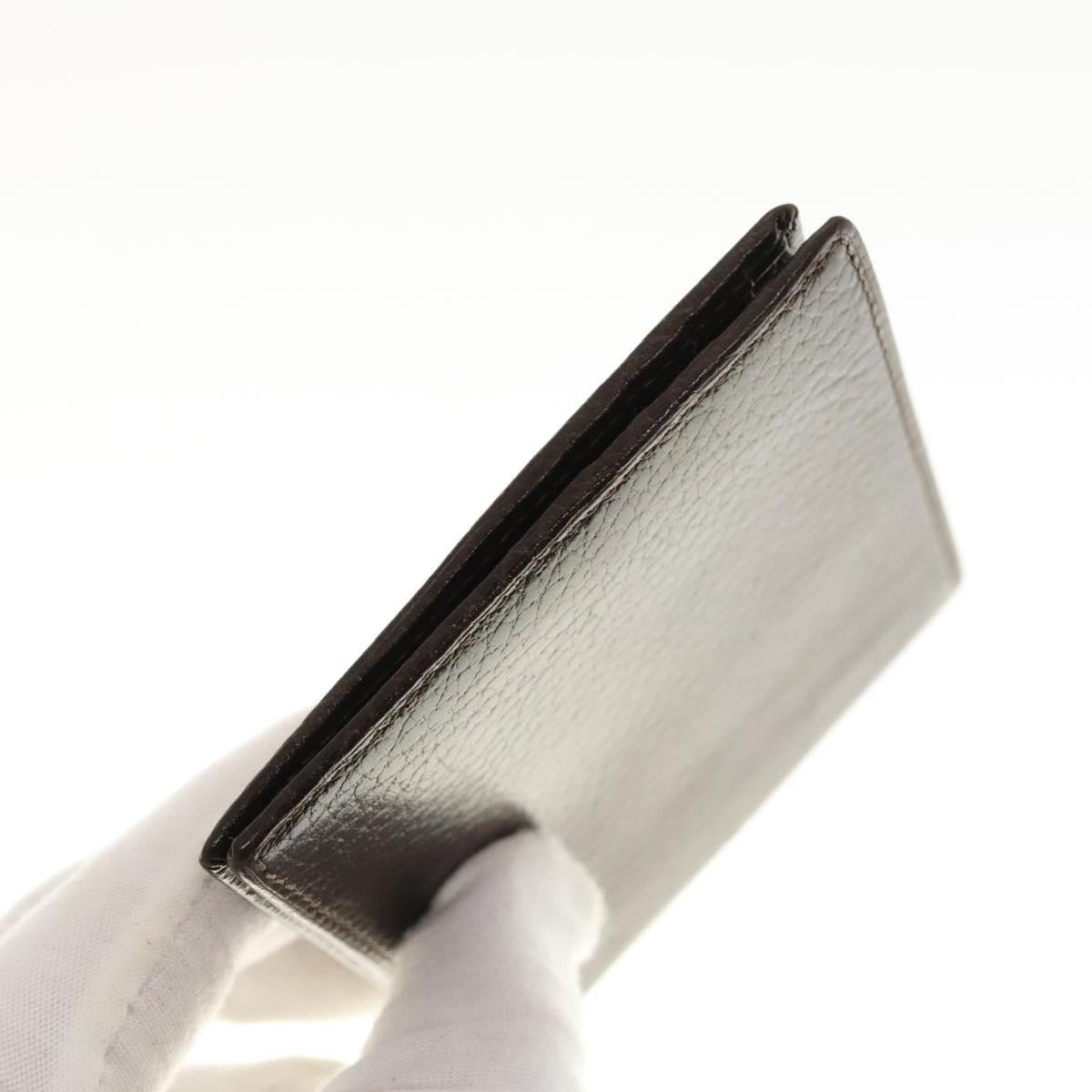 VERSACE Wallet Leather 2Set Black Brown Auth bs24841