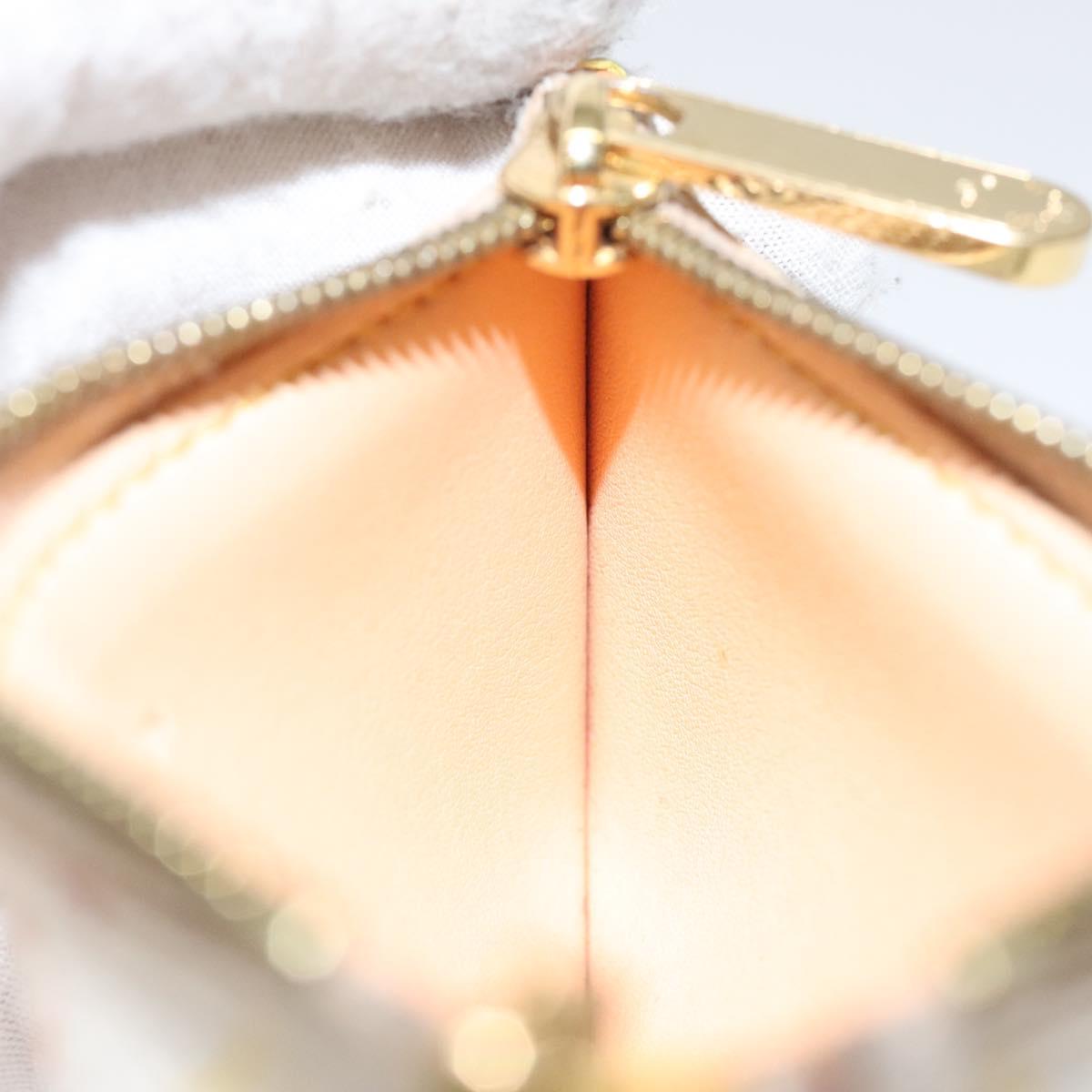 LOUIS VUITTON Monogram Multicolor Pochette Cles Purse White M92655 Auth bs24864