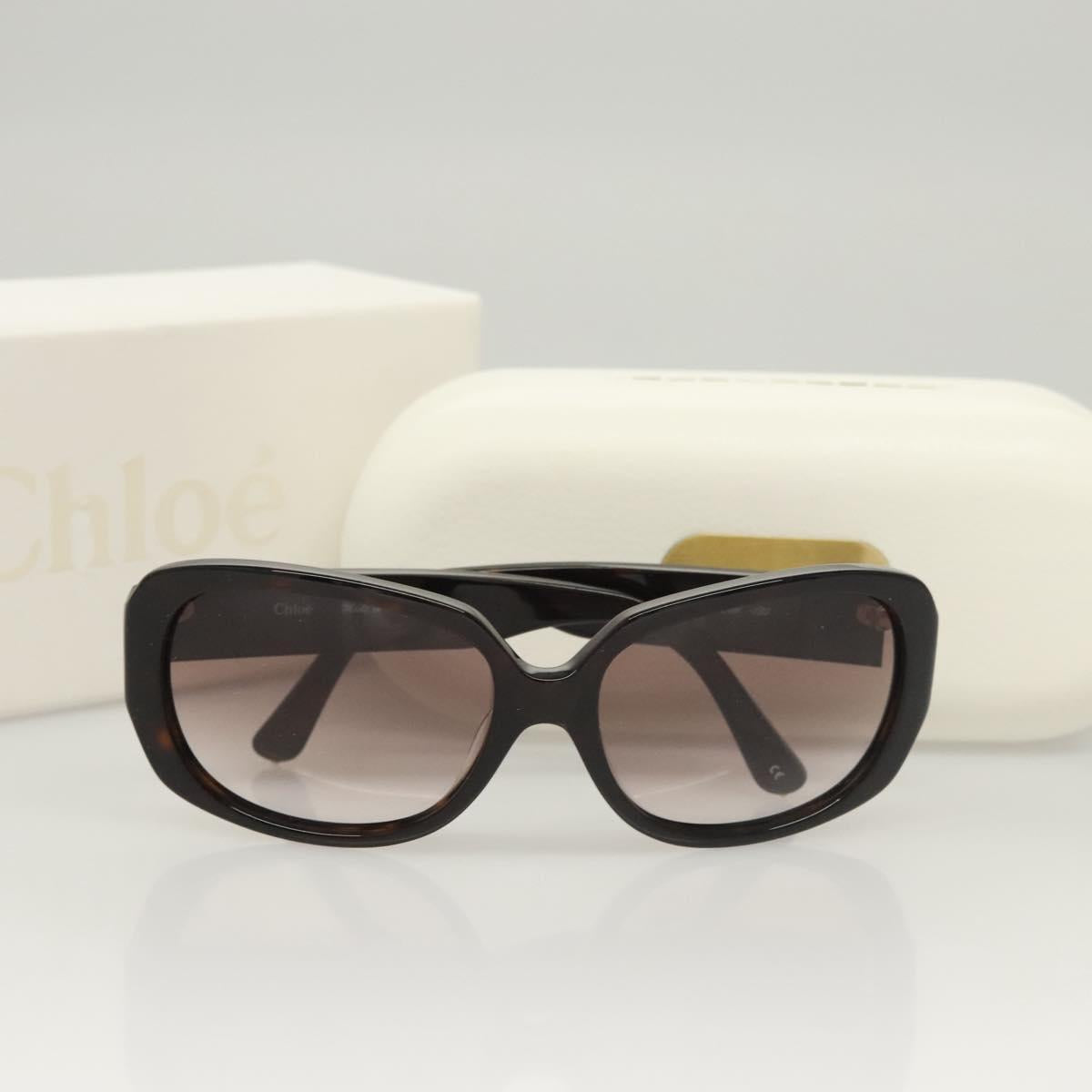 Chloe Sunglasses plastic Brown Auth bs24932