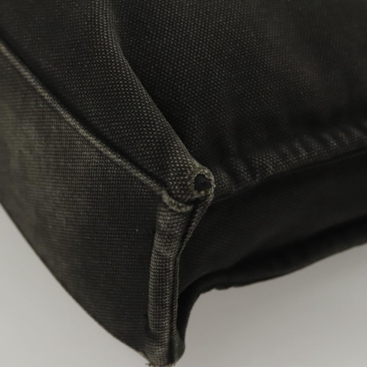 BURBERRY Nova Check Blue Label Hand Bag Canvas Nylon Black Beige Auth bs24936