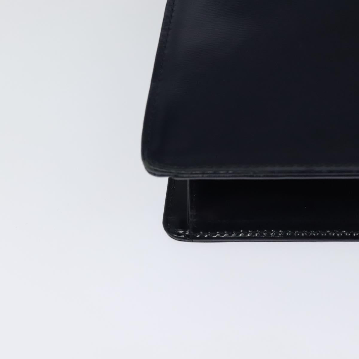 SAINT LAURENT Shoulder Bag Leather Blue Gold Auth bs24959