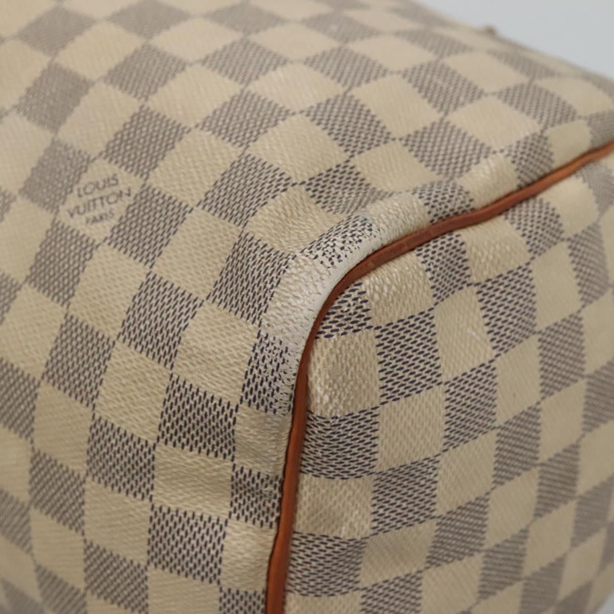 LOUIS VUITTON Damier Azur Speedy 30 Hand Bag N41533 LV Auth bs24986
