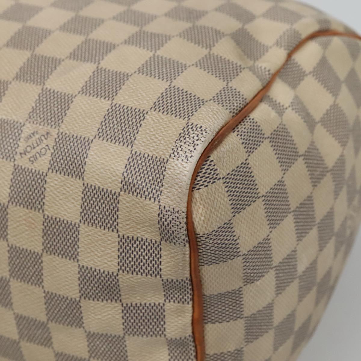 LOUIS VUITTON Damier Azur Speedy 30 Hand Bag N41533 LV Auth bs24986