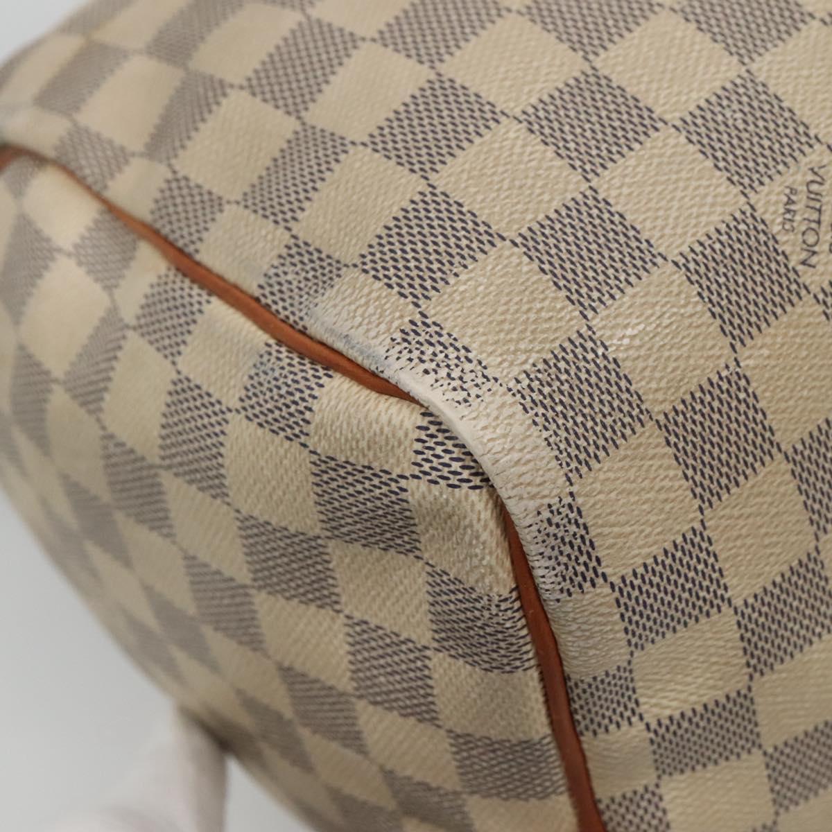LOUIS VUITTON Damier Azur Speedy 30 Hand Bag N41533 LV Auth bs24986