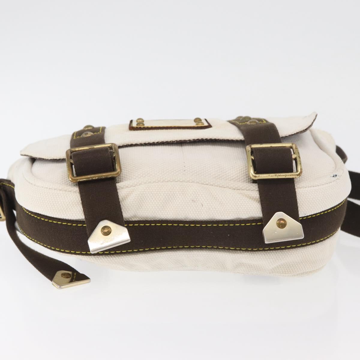 LOUIS VUITTON Antigua Buzzus PM Shoulder Bag Beige Brown M40042 LV Auth bs24988
