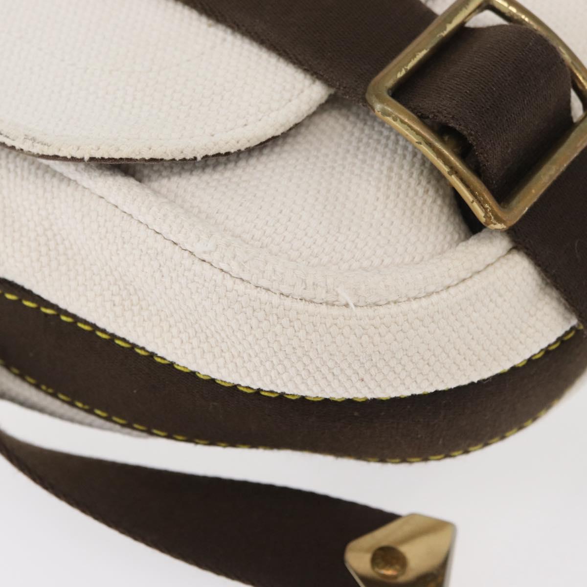 LOUIS VUITTON Antigua Buzzus PM Shoulder Bag Beige Brown M40042 LV Auth bs24988