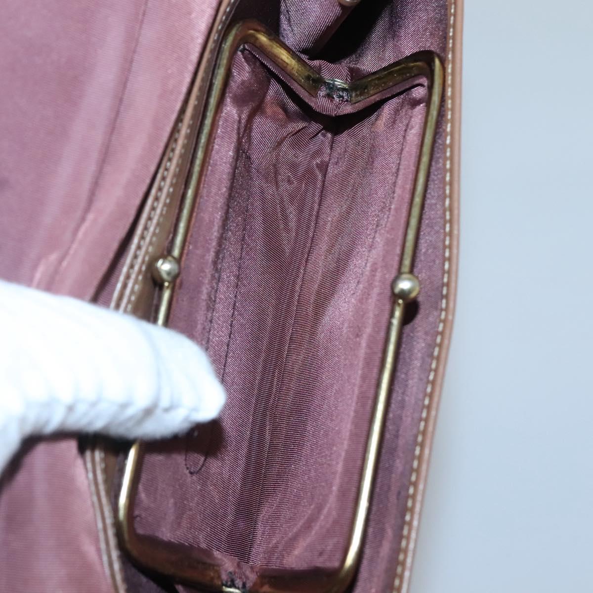 Christian Dior Honeycomb Canvas Wallet Beige Auth bs25042