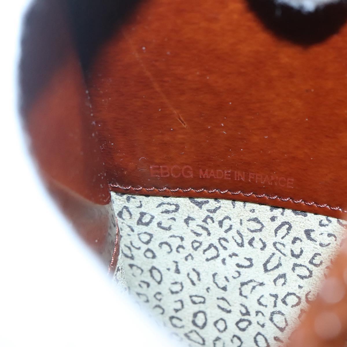 CARTIER Tote Bag Leather Brown Auth bs25048