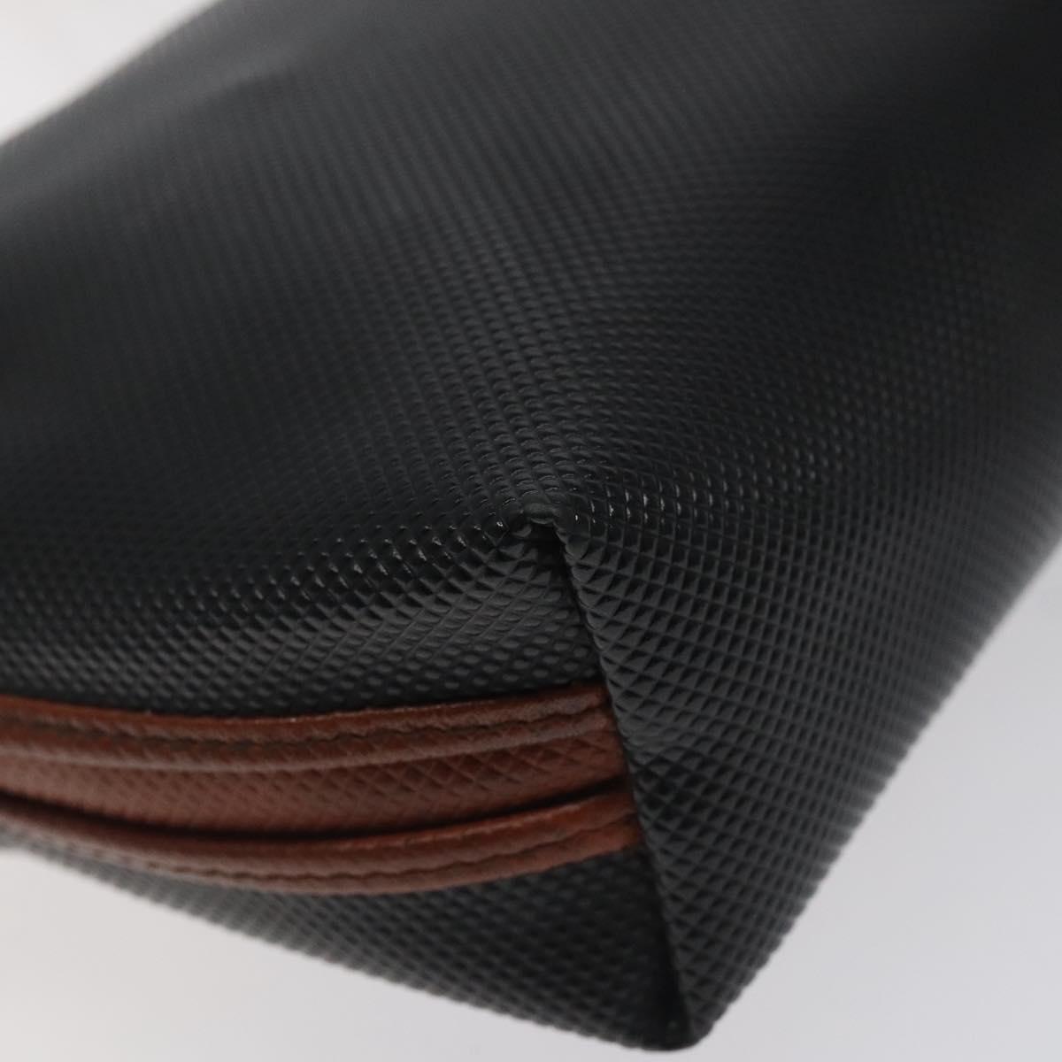 BOTTEGA VENETA Shoulder Bag PVC Black Brown gold Auth bs25135