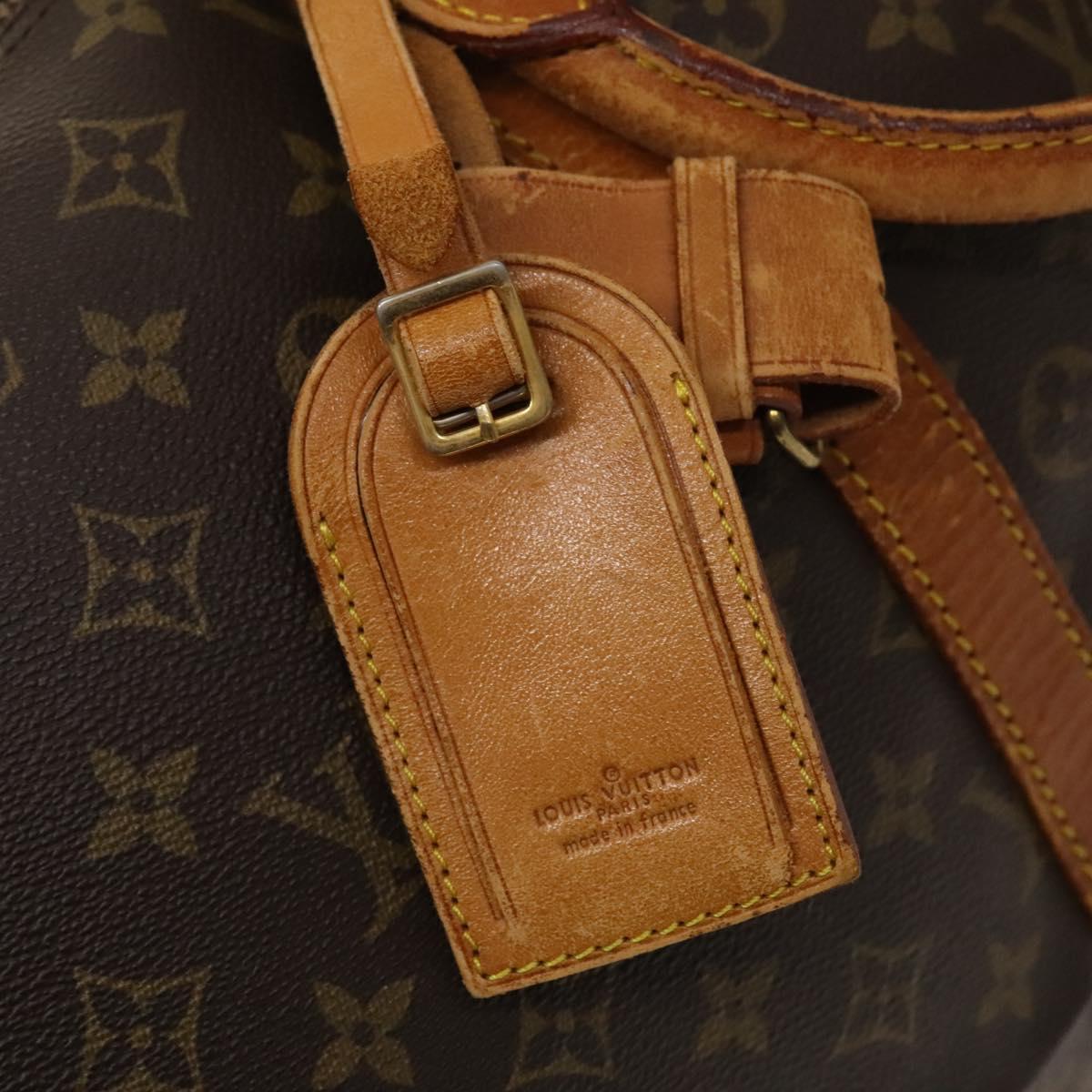 LOUIS VUITTON Monogram Keepall 55 Boston Bag M41424 LV Auth bs25156