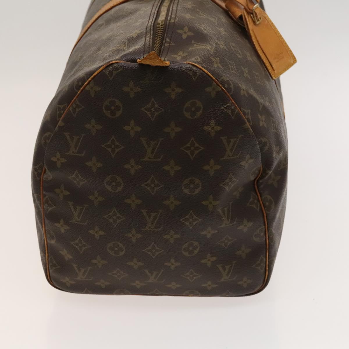 LOUIS VUITTON Monogram Keepall 55 Boston Bag M41424 LV Auth bs25156