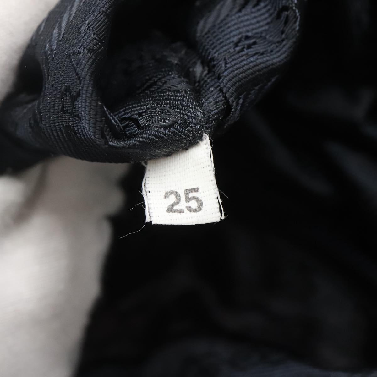 PRADA Tote Bag Nylon Turquoise Blue Silver Auth bs25180