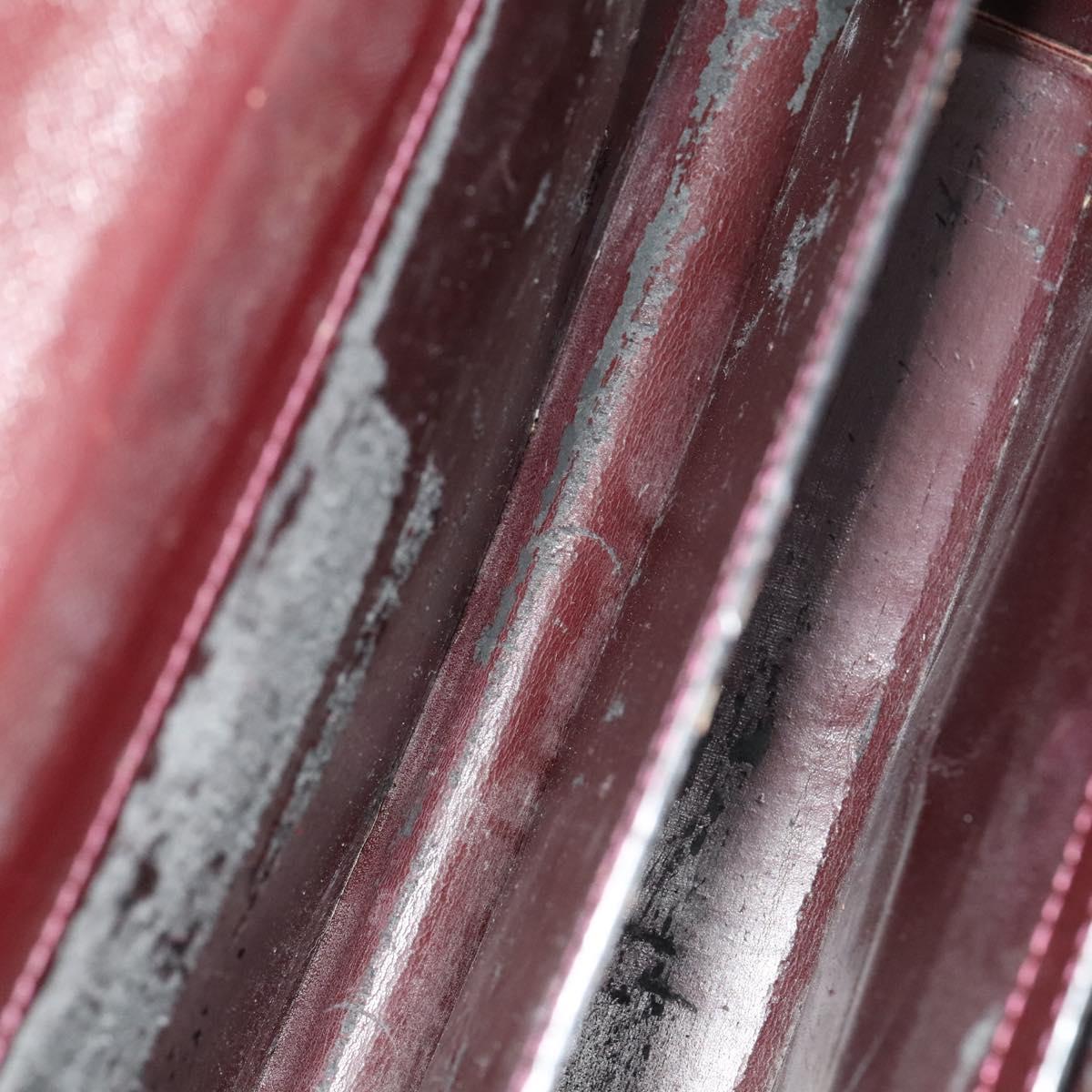 LOUIS VUITTON Taiga Leather Ural Briefcase Acajou M30026 LV Auth bs25184