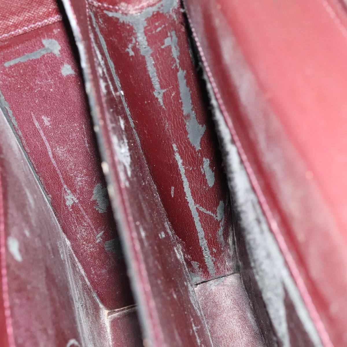 LOUIS VUITTON Taiga Leather Ural Briefcase Acajou M30026 LV Auth bs25184