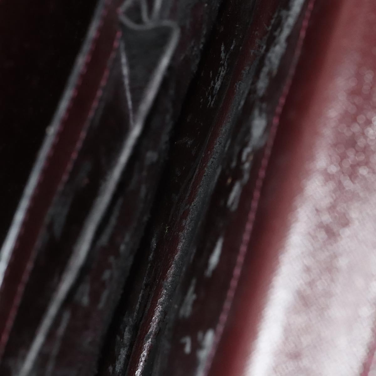 LOUIS VUITTON Taiga Leather Ural Briefcase Acajou M30026 LV Auth bs25184