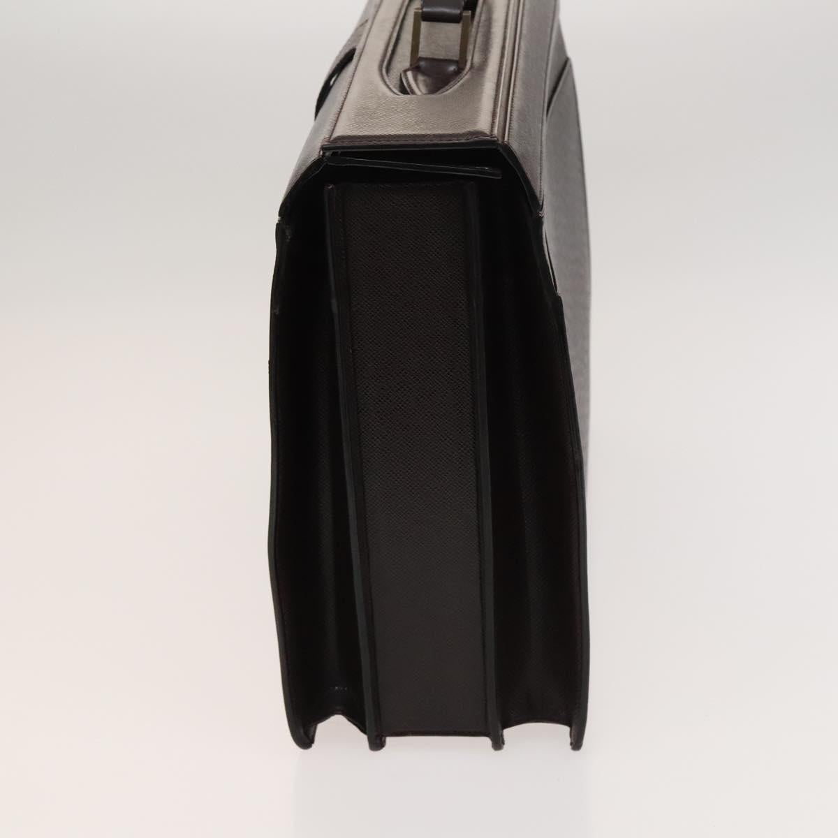 LOUIS VUITTON Taiga Leather Ural Briefcase Acajou M30026 LV Auth bs25184